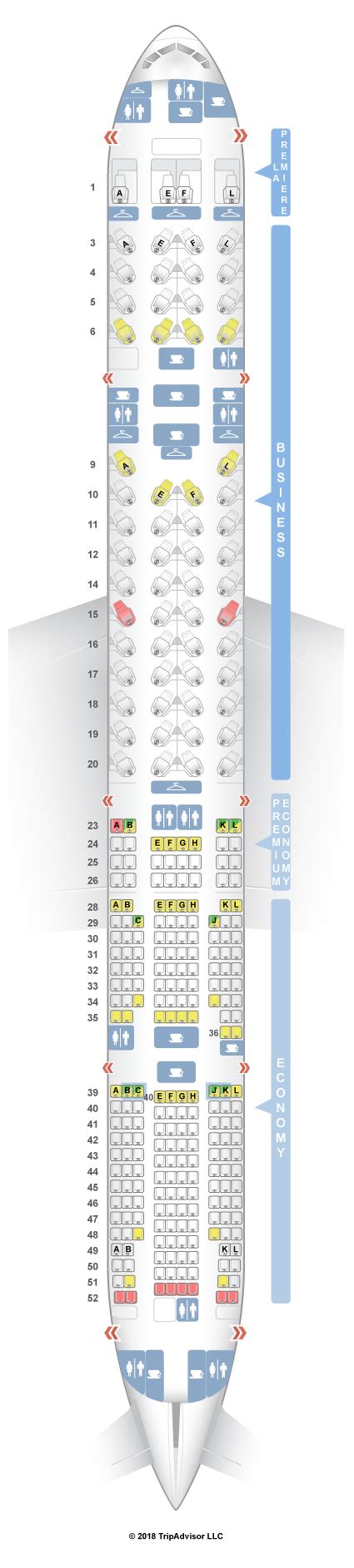 air france boeing 777 300 seat map